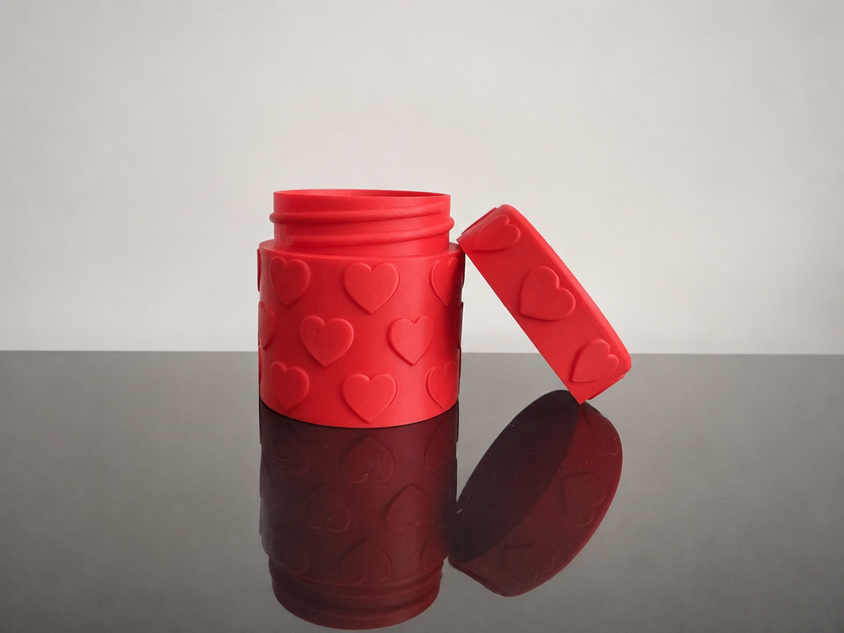 4 Vial Heart Container